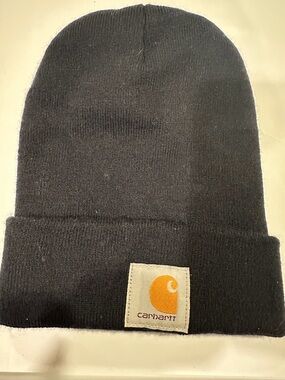New Carhartt Black Beanie Hat - Unisex One Size